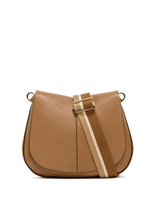 GIANNI CHIARINI HELENA ROUND Sac en cuir avec double bandoulière la nature - Sacs pour Femme