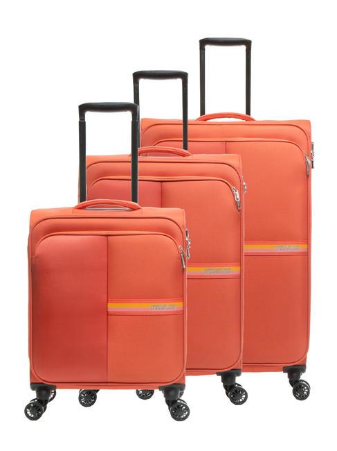 AMERICAN TOURISTER BRIGHT LIFE Lot de 3 chariots : cabine, moyen, grand paprika épicé - Ensemble Valises