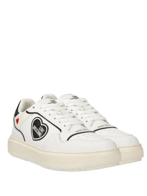 LOVE MOSCHINO BOLD 40 MIX Baskets beige / noir - Chaussures Femme