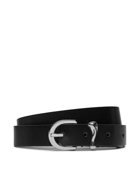 CALVIN KLEIN CK MUST Organic Loop Ceinture en cuir fabriquée en Italie ck noir - Ceintures