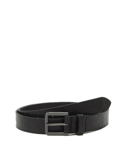 CALVIN KLEIN QUILT SQUARE Ceinture en cuir cknoir - Ceintures