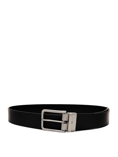 CALVIN KLEIN CASUAL Ceinture réversible en cuir noir marron - Ceintures