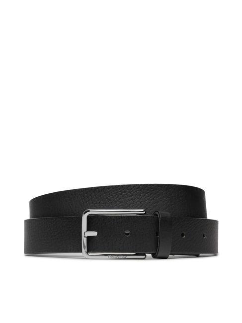 CALVIN KLEIN WARMTH  Ceinture en cuir ck noir - Ceintures