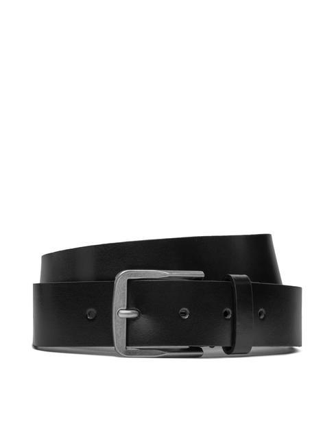 CALVIN KLEIN CK JEANS Classic Flat Ceinture en cuir pvh noir - Ceintures