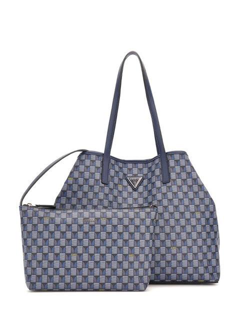 GUESS VIKKY LL Sac d'épaule logo bleu - Sacs pour Femme