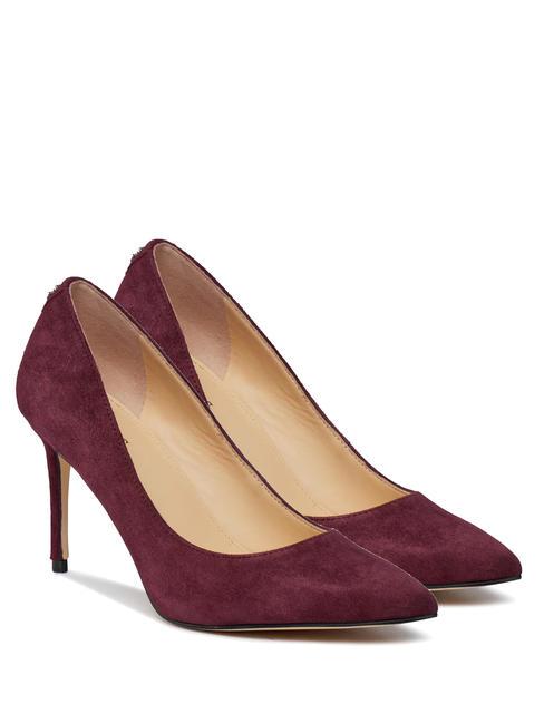 GUESS RICA4 Escarpins hauts en cuir suédé ROUGE - Chaussures Femme