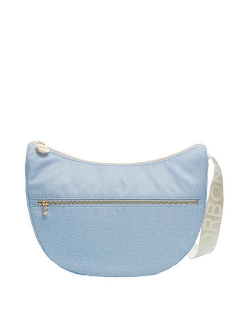 BORBONESE BORBONAIS LUNA Sac à bandoulière en tissu jet op topaze/gris clair - Sacs pour Femme