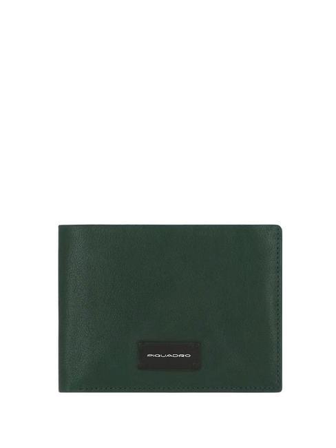 PIQUADRO HARPER Porte-feuille en cuire VERT - Portefeuilles Homme