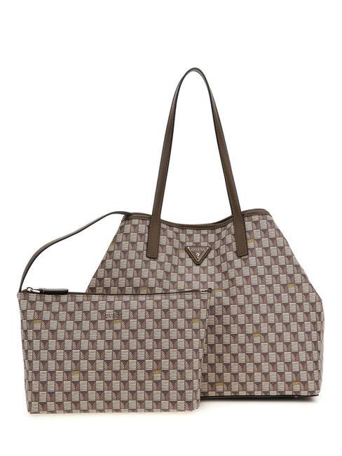 GUESS VIKKY LL Sac d'épaule logo en granit - Sacs pour Femme