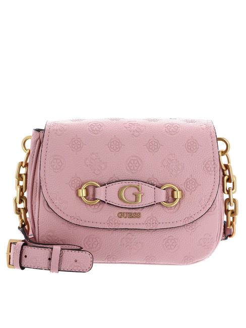 GUESS IZZY PEONY Sac d'épaule logo rose abricot - Sacs pour Femme