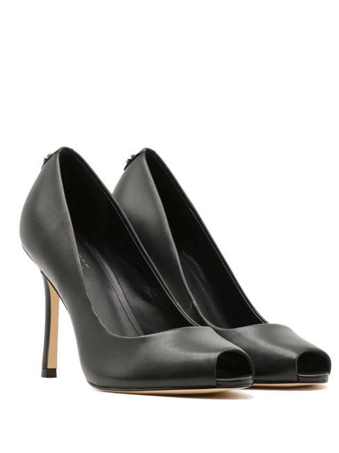 GUESS BLANCHI Escarpins en cuir à bout ouvert NOIR - Chaussures Femme