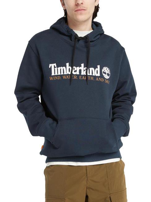 TIMBERLAND WWES REGULAR Sweatshirt à capuche saphir foncéblanc - Pulls molletonnés