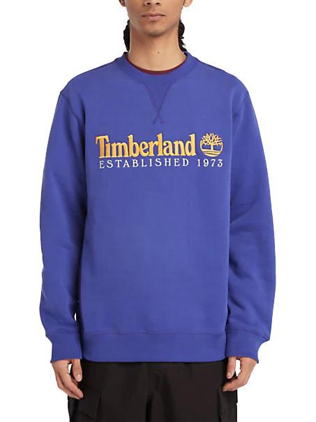 TIMBERLAND ESTABILISHED 1973 Sweat col rond clématite bleue wb - Pulls molletonnés