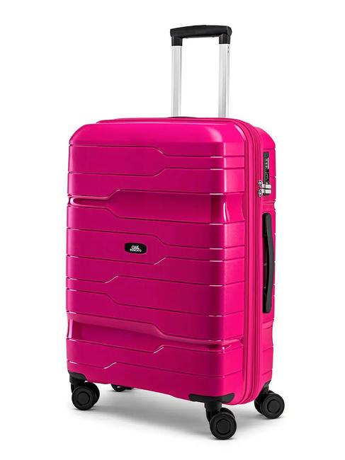 CIAK RONCATO DISCOVERY Chariot de taille moyenne, extensible fuchsia - Valises Rigides