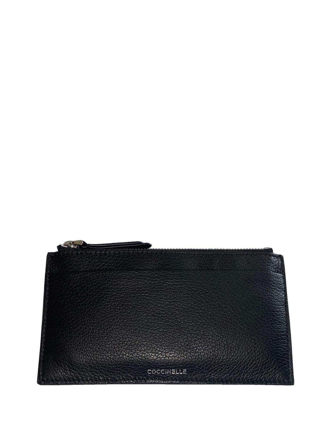 Coccinelle Passepartout Pochette En Cuir Noir Achetez Prix Outlet