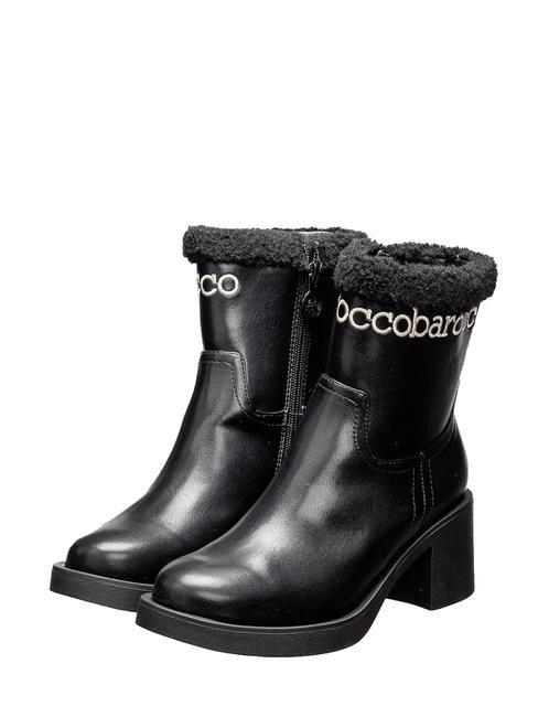 ROCCOBAROCCO LOGO Bottines hautes avec zip noir - Chaussures Femme