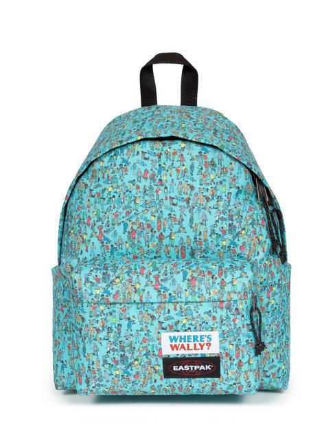 EASTPAK PADDED PAKR Sac à dos motif wally bleu - Sacs à dos pour l'École & les Loisirs