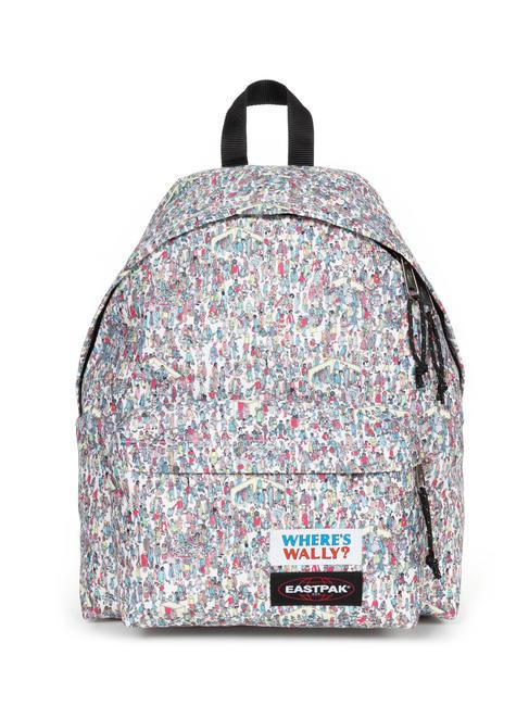 EASTPAK PADDED PAKR Sac à dos motif wally blanc - Sacs à dos pour l'École & les Loisirs