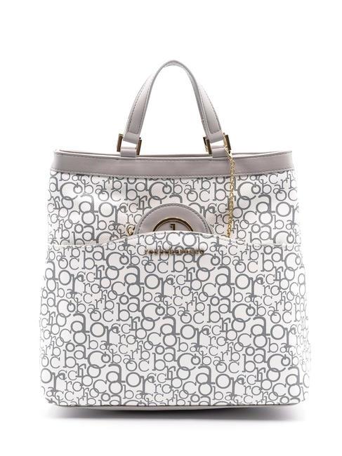 ROCCOBAROCCO GIADA Sac à dos avec poignées gris blanc - Sacs pour Femme