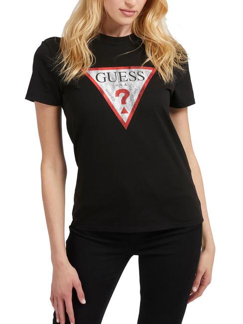 GUESS CLASSIC FIT LOGO T-shirt avec logo jetbla - T-shirt