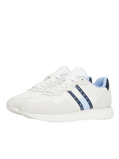 TOMMY HILFIGER TOMMY JEANS EVA RUNNER Baskets en cuir bleu modéré - Chaussures Femme