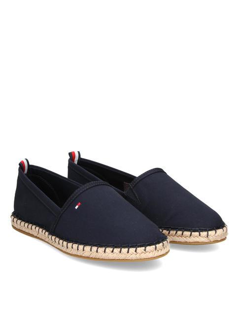 TOMMY HILFIGER BASIC TOMMY Espadrilles basses en toile bleu de l'espace - Chaussures Femme