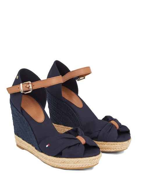 TOMMY HILFIGER BASIC BASIC Sandales hautes à bout ouvert bleu de l'espace - Chaussures Femme