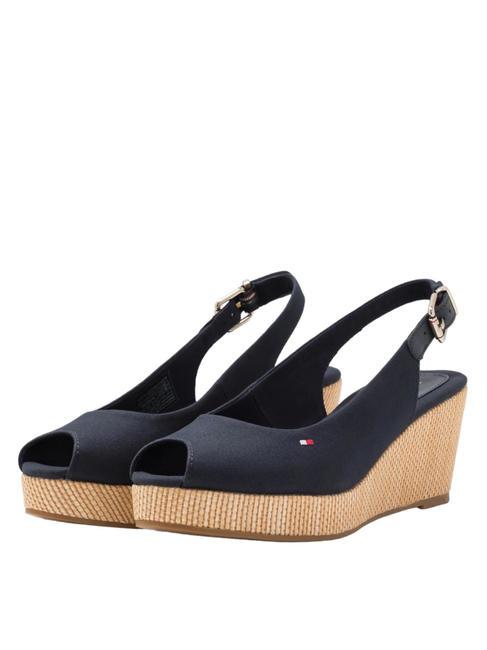 TOMMY HILFIGER TOMMY HILFIGHER Elba Sandales compensées bleu de l'espace - Chaussures Femme