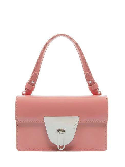 COCCINELLE NICO SHINY Mini sac en cuir brillant camélia - Sacs pour Femme