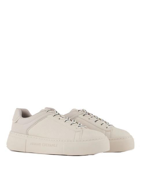 ARMANI EXCHANGE A|X Baskets blanc cassé + beige - Chaussures Femme