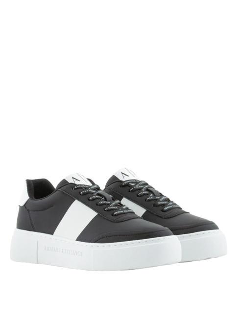 ARMANI EXCHANGE A|X Baskets à plateforme noir+blanc op. - Chaussures Femme