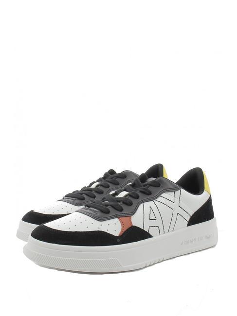 ARMANI EXCHANGE A|X Baskets noir + jaune - Chaussures Homme