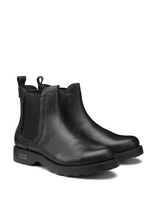 CULT ZEPPELIN 3335 Bottines Beatles en cuir noir - Chaussures Homme