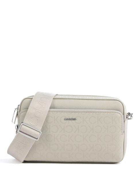 CALVIN KLEIN CK MUST Mini sac photo avec bandoulière beige pierre - Sacs pour Femme