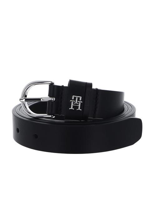 TOMMY HILFIGER ESSENTIAL EFFORTLESS Ceinture en cuir le noir - Ceintures