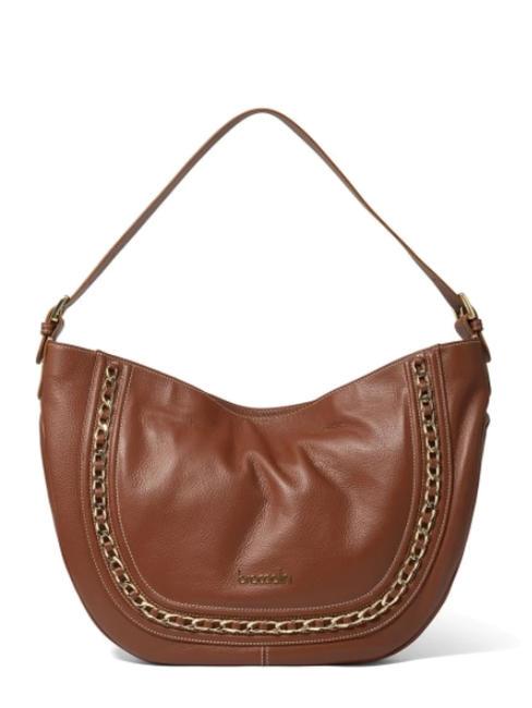 BRACCIALINI NORA Sac bandoulière en cuir marron - Sacs pour Femme