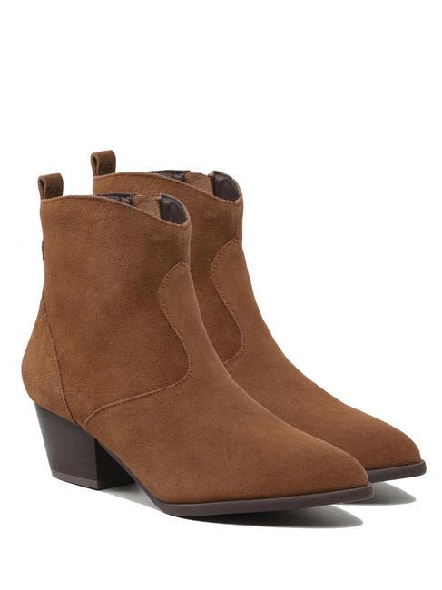 GUESS BOYTA Bottines en daim COGNAC - Chaussures Femme