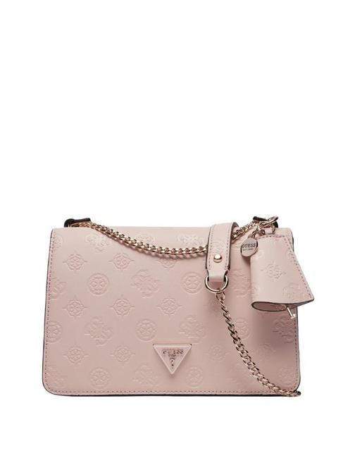 GUESS JENA Convertible Sac porté épaule/croisé logo rose pâle - Sacs pour Femme