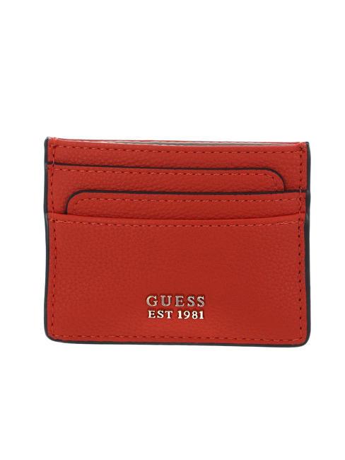 GUESS MERIDIAN Porte-carte plat orange - Portefeuilles Femme