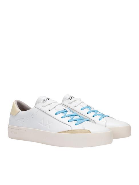 SUN68 STREET LEATHER Baskets blanc/blanc crème - Chaussures Homme