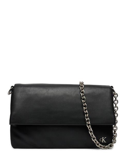 CALVIN KLEIN CHAIN Mono sac d'épaule pvh noir - Sacs pour Femme