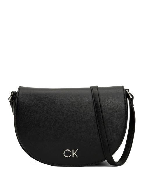 CALVIN KLEIN CK DAILY Saddle sac d'épaule pvh noir - Sacs pour Femme