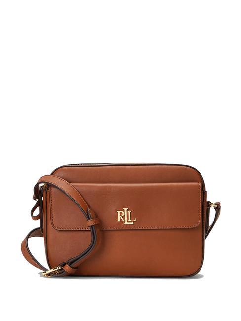 RALPH LAUREN MARCY Sac bandoulière moyen en cuir marron3 - Sacs pour Femme