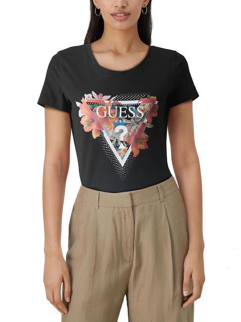 GUESS TROPICAL T-shirts jetbla - T-shirt