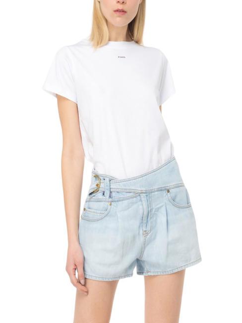 PINKO BASIC Tee-shirt en jersey blanc brillant - T-shirt