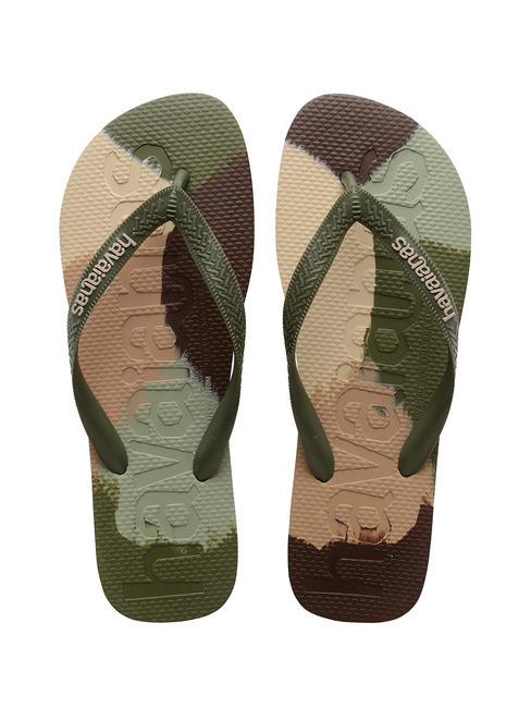 HAVAIANAS TOP LOGOMANIA COLORS II Tongs vert - Chaussures unisexe