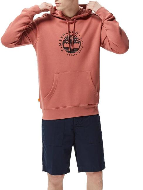 TIMBERLAND REFIBRA  Sweatshirt à capuche acajou clair - Pulls molletonnés