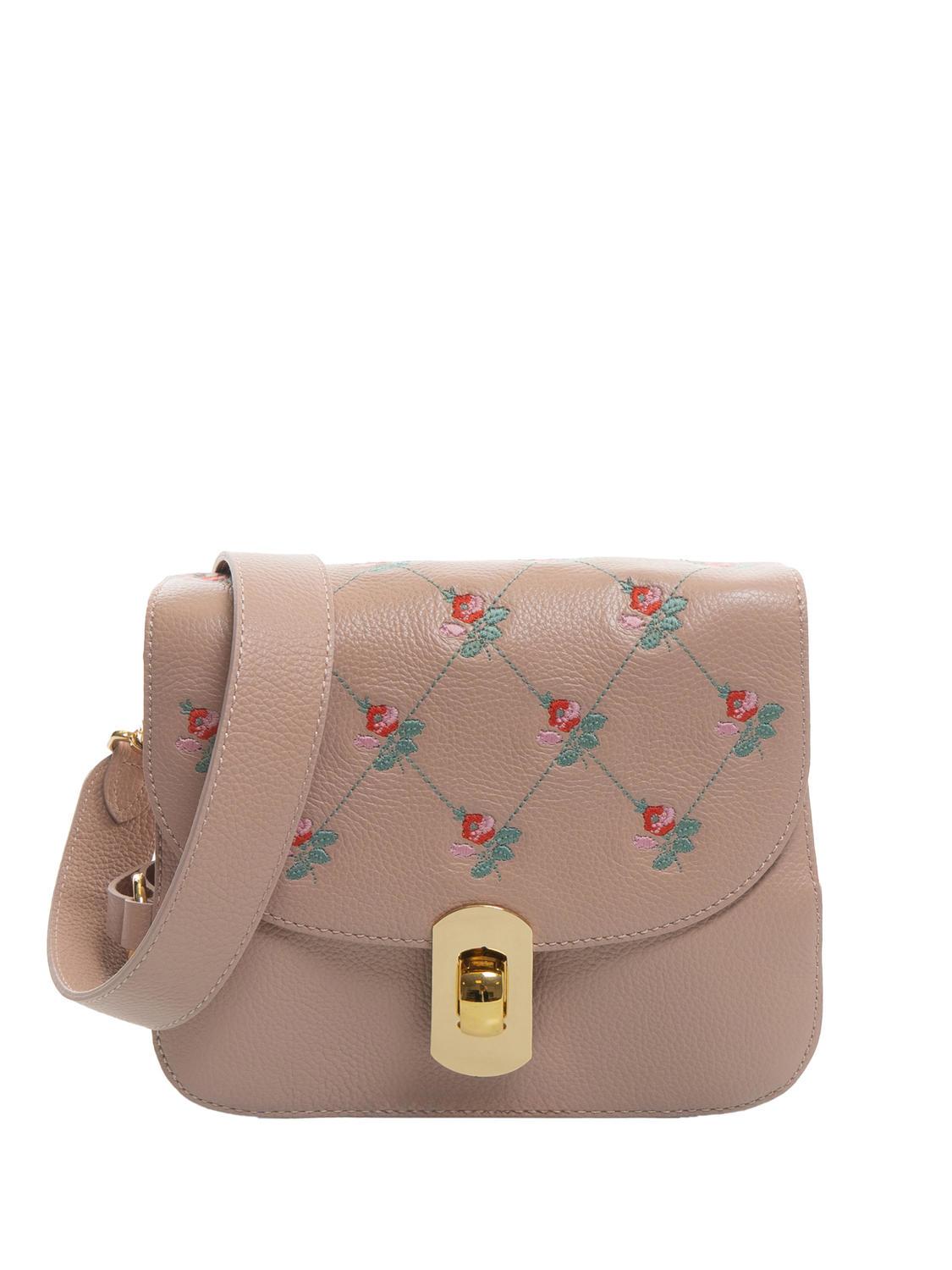 Coccinelle Zaniah Embroidery Flower Mini Sac Bandouli re Pivoine