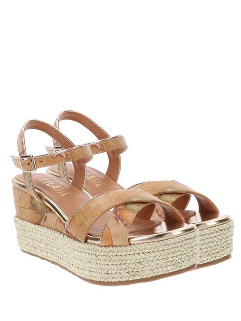 ALVIERO MARTINI PRIMA CLASSE GEO Sandales espadrilles hautes NATUREL - Chaussures Femme