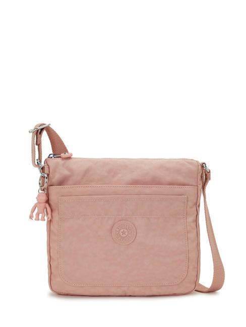 KIPLING SEBASTIAN Sac bandoulière avec poche roses tendres - Sacs pour Femme